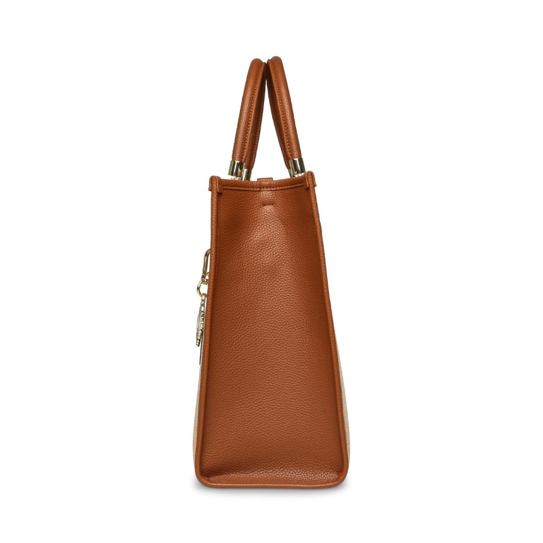 Brichess Natural Bolso Tote Café Para Mujer