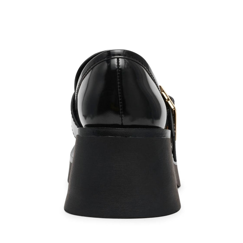 Bridgeton Black Box Leather Mocasines Negros de Piel para Mujer