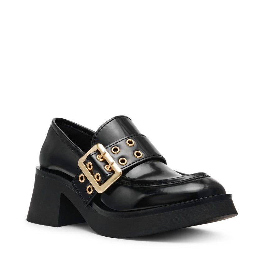 Bridgeton Black Box Leather Mocasines Negros de Piel
