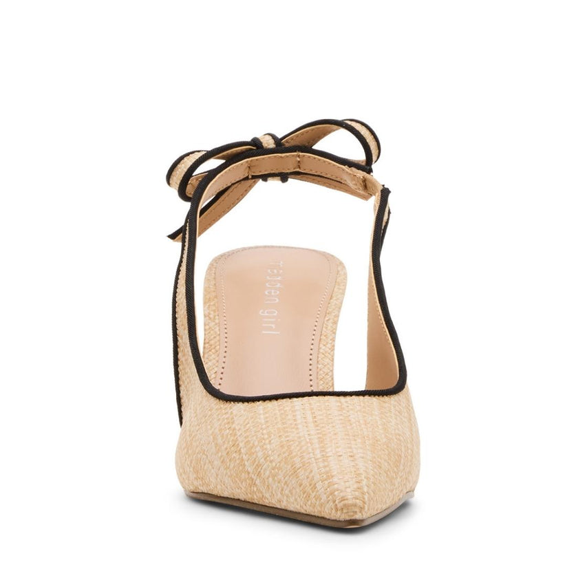 Brizzyy Natural Raffia Tacones Para Mujer