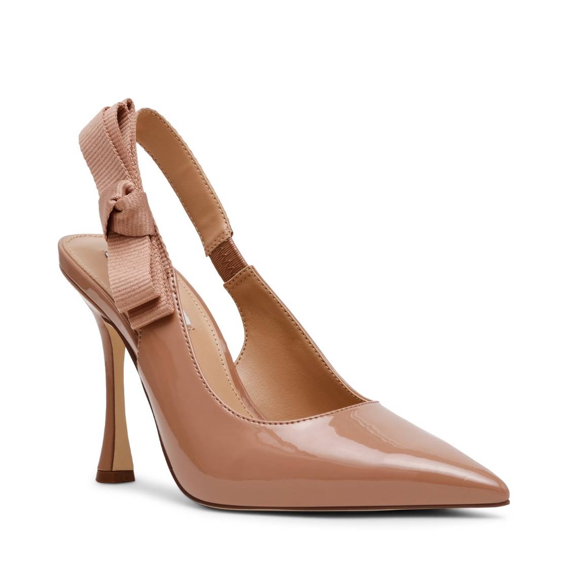 Brylie Blush Patent Tacones de Charol Cafés