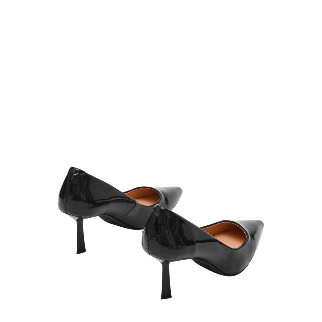 Brynnn Black Patent Tacones Para Mujer