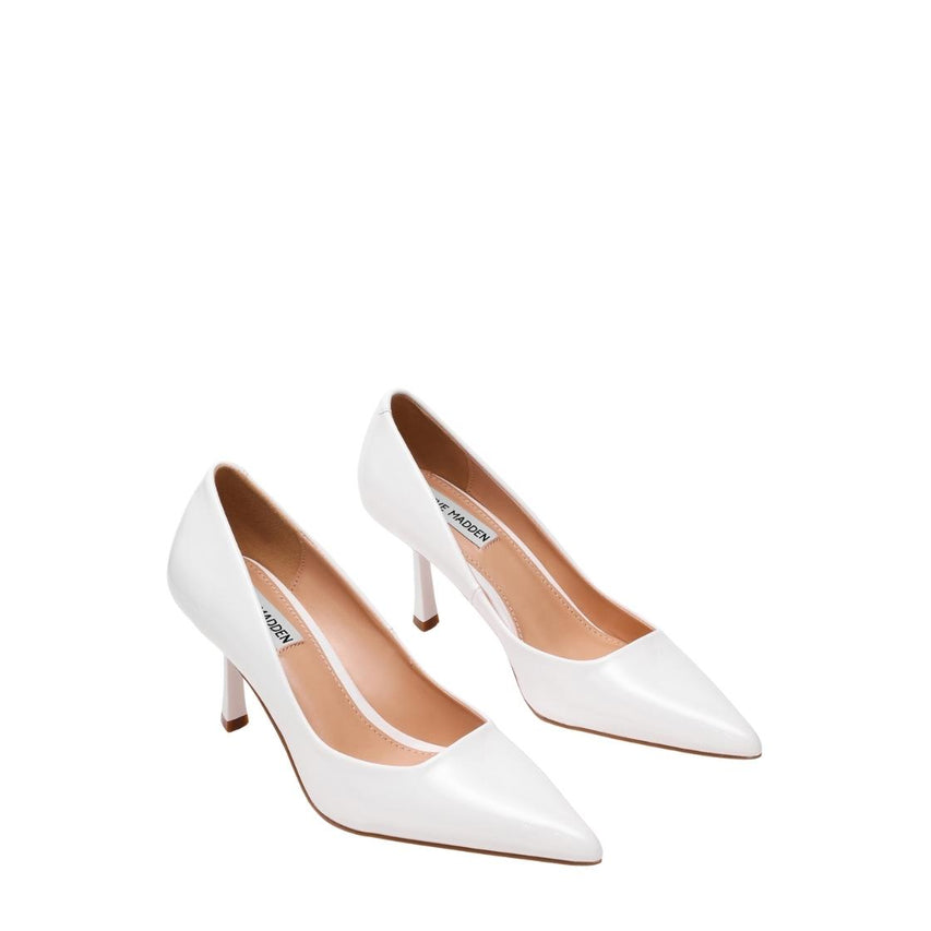 Brynnn White Patent Tacones Blancos