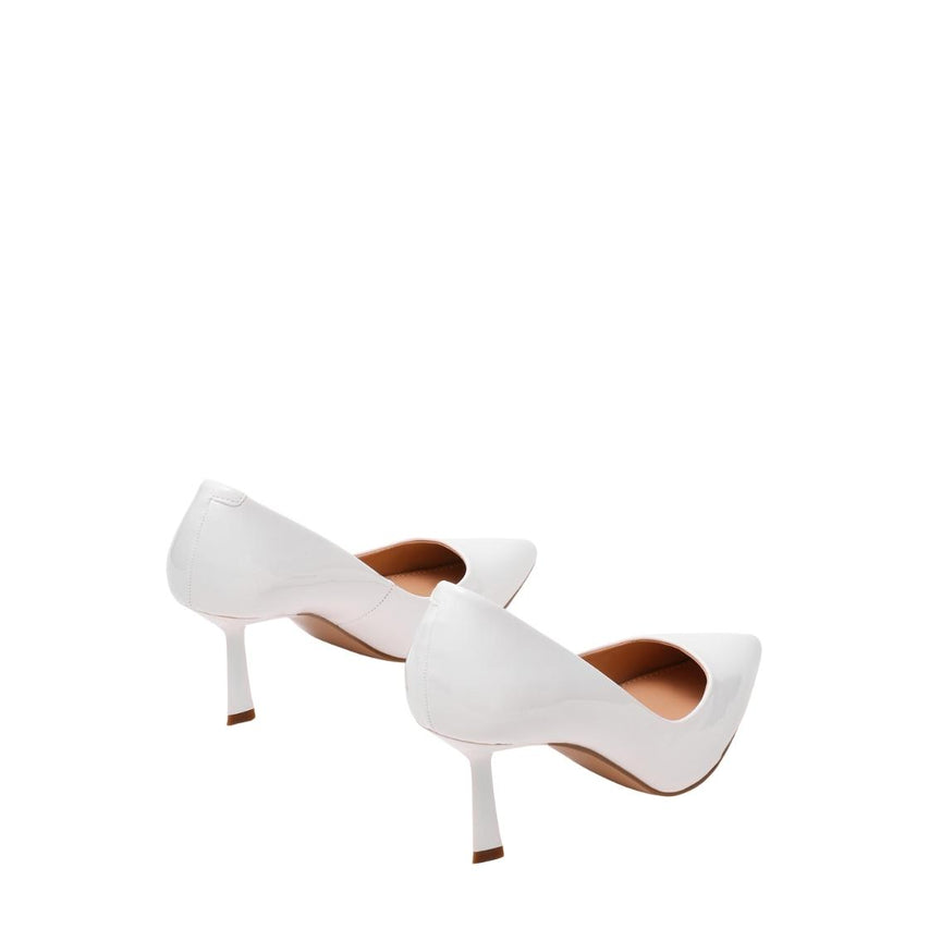 Bynnn White Patent Tacones Para Mujer