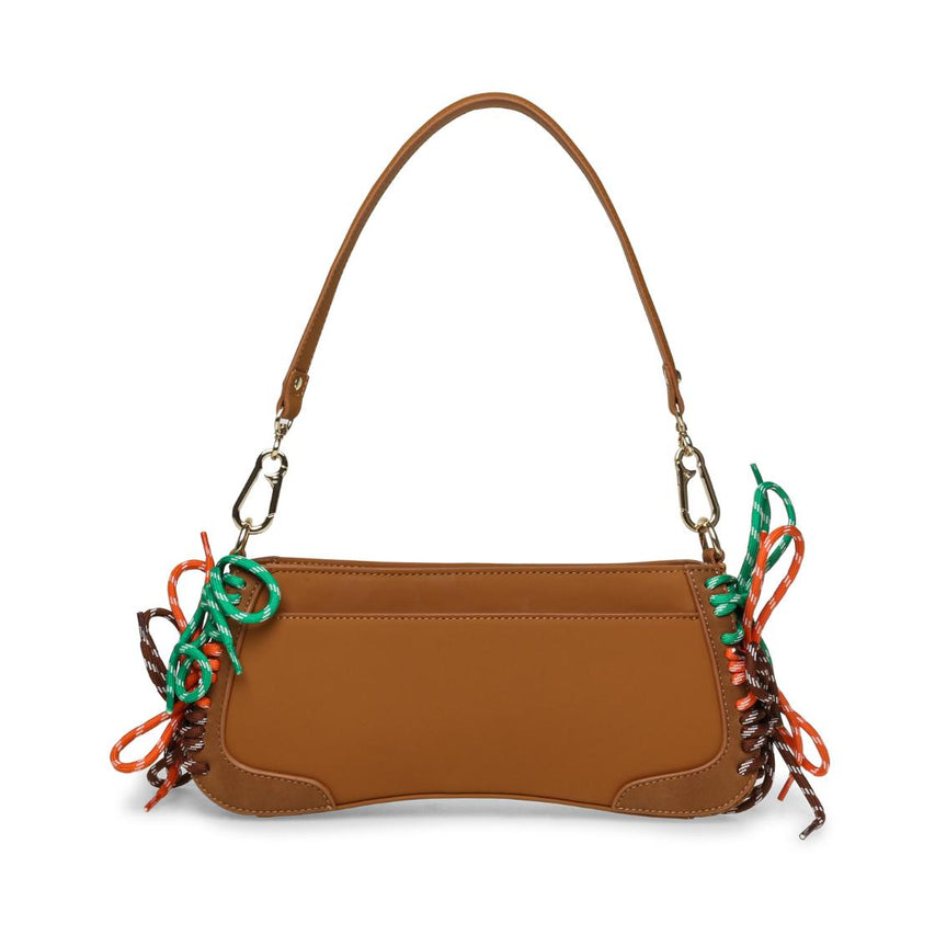 Bsenna Tan Bolsa de Hombro Cafe Para Mujer