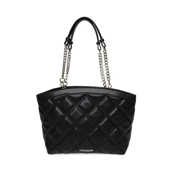 Bsole Black Silver Bolsa Negra con Plata para Mujer