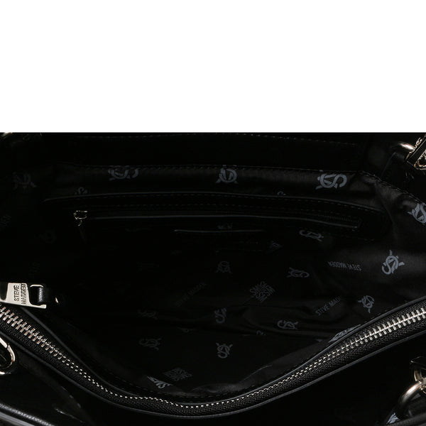 Bsole Black Silver Bolsa Tote Negra con Plata