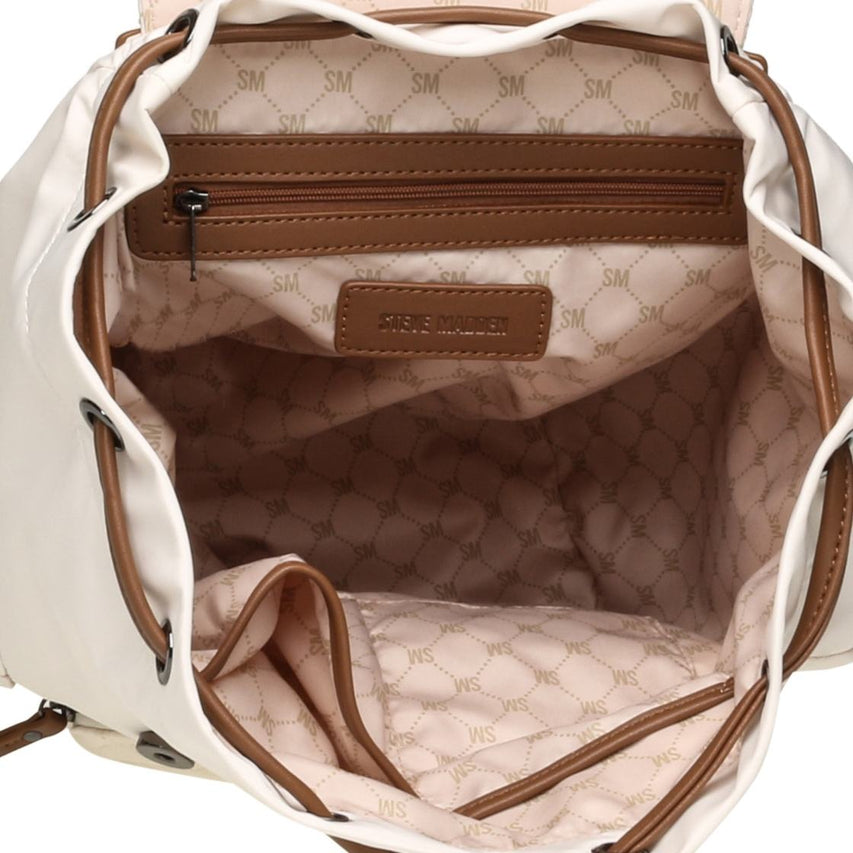 Bsolly Bone Mochila Blanca con Café