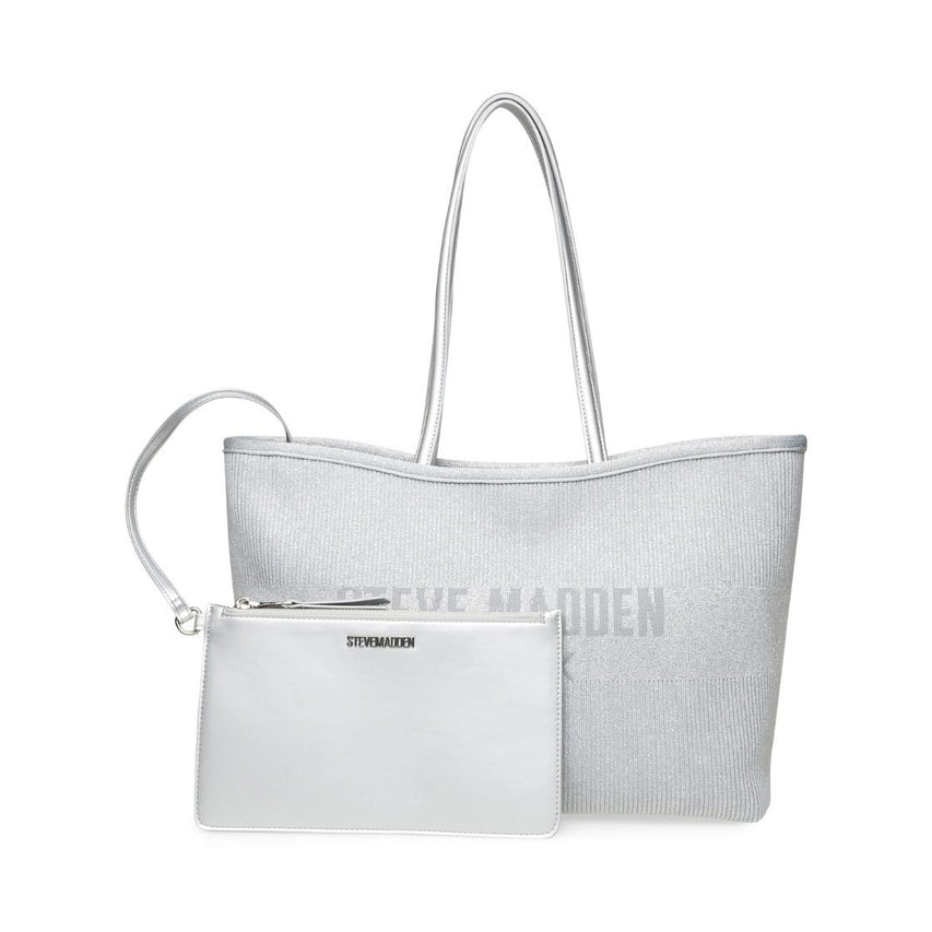 Bsoto Silver Bolsa Plateada para Mujer