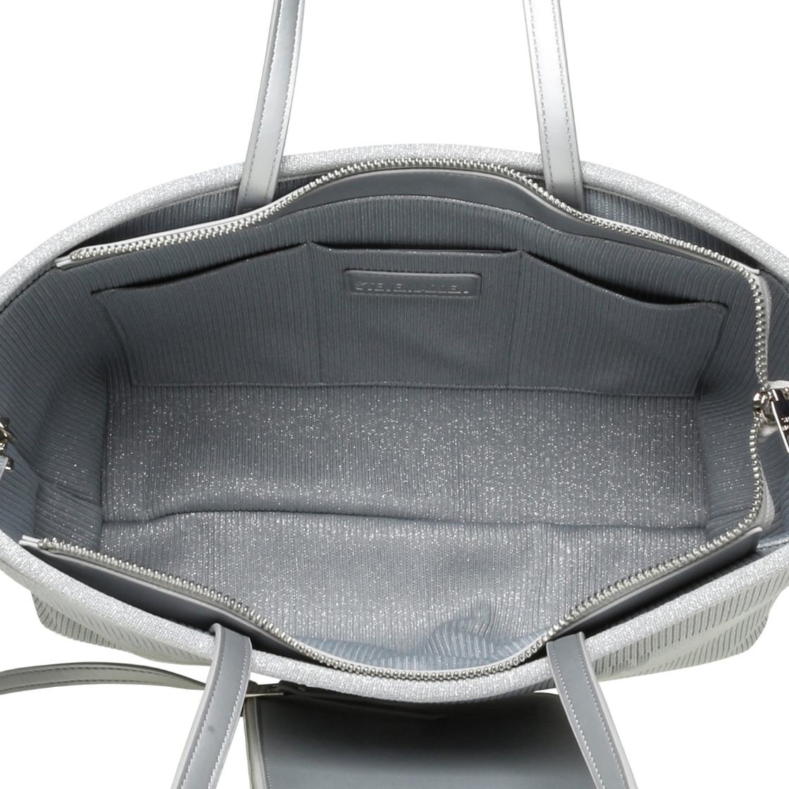 Bsoto Silver Bolsa Tote Plateada para Mujer