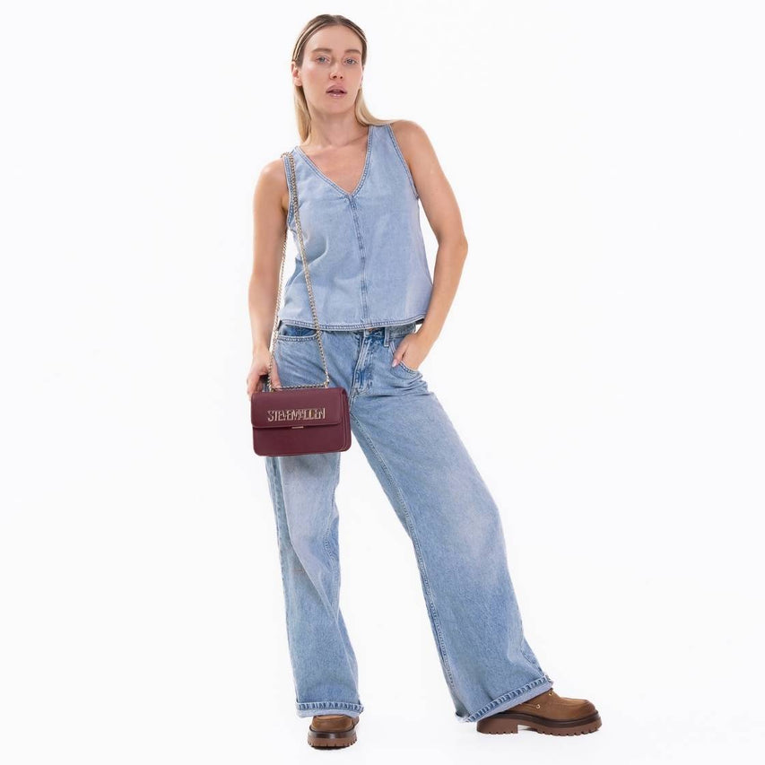 Bstakes2 Cherry Bolsa Crossbody Vino para Mujer