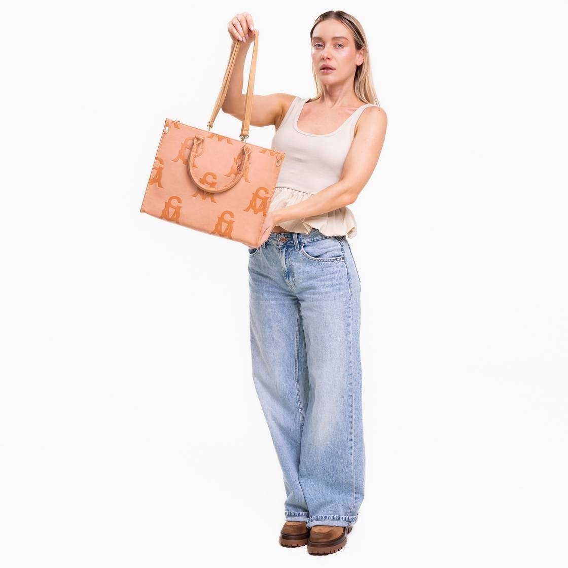 Bstilo X Blush Multi Bolsa Tote Café