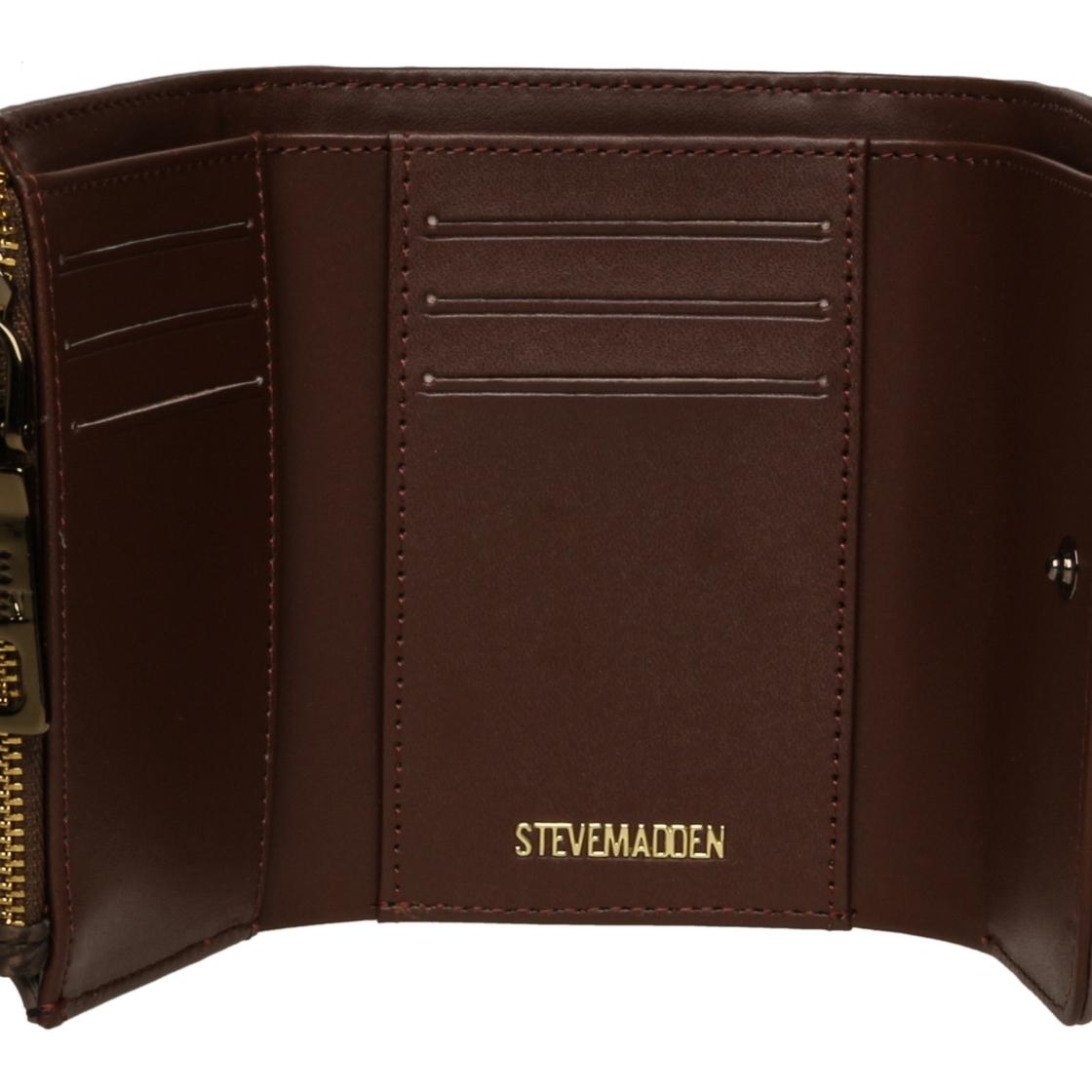 Bsundust Brown Cartera Cafe Oscuro Para Mujer con Cierre