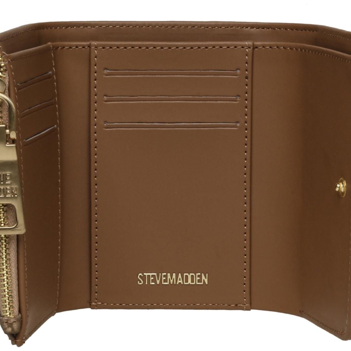 Bsundust Tan Cartera Cafe Para Mujer con Cierre