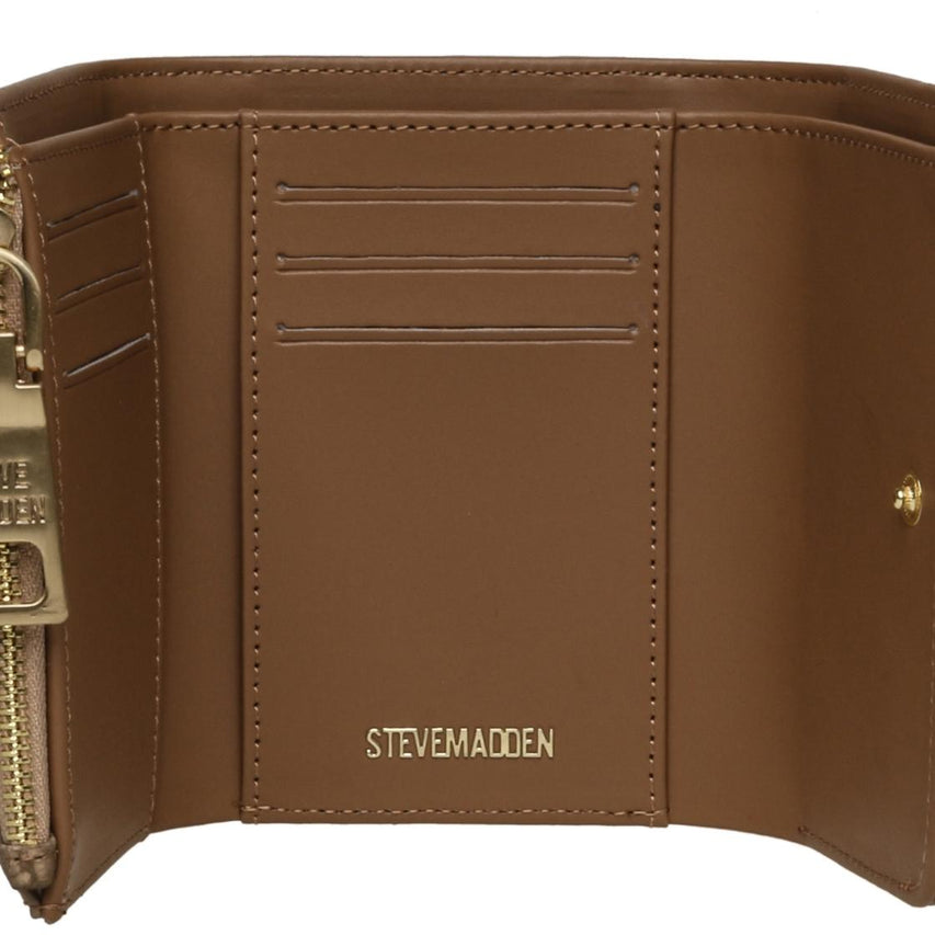 Bsundust Tan Cartera Cafe Para Mujer con Cierre