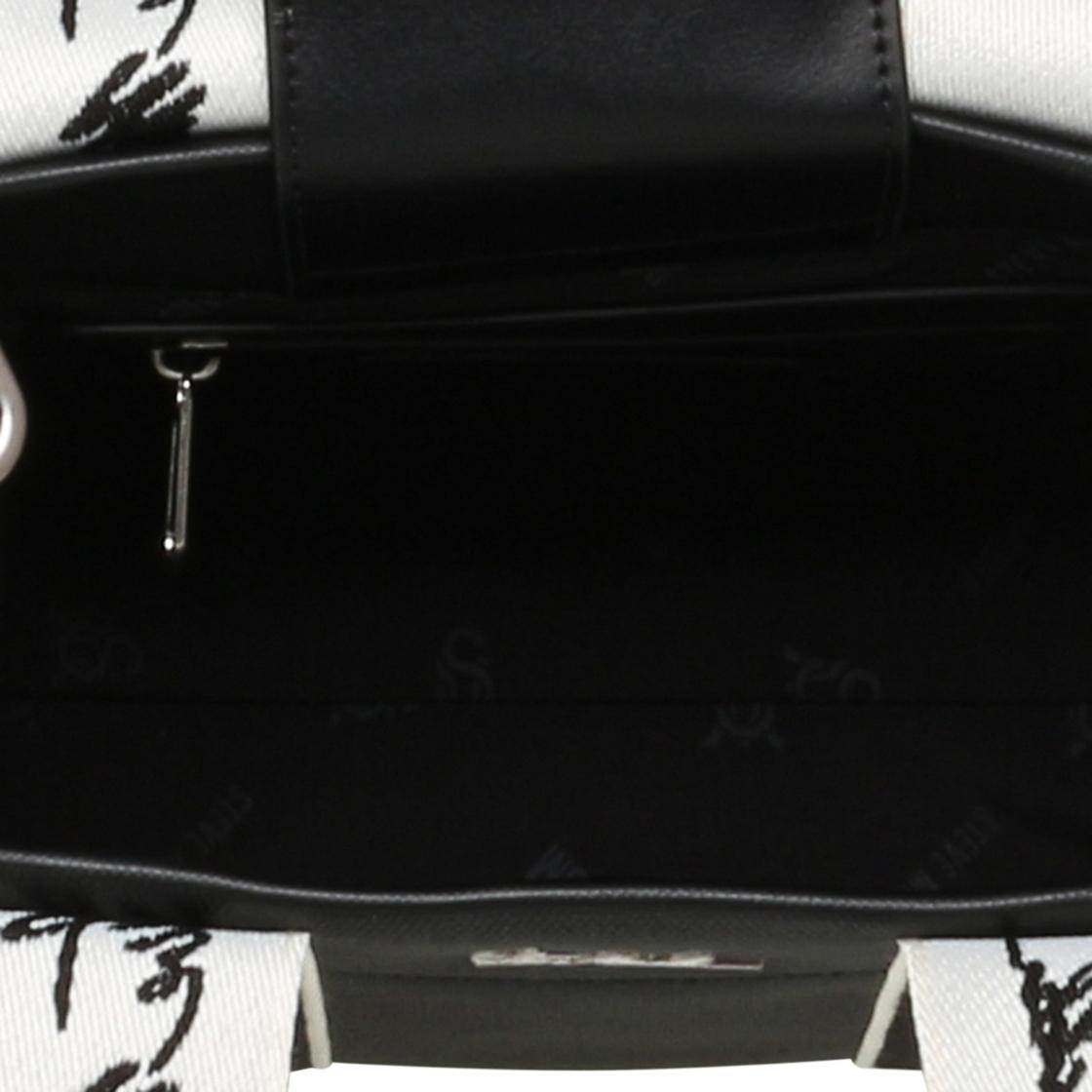 Btidal Black Bolso Tote Negro Para Mujer con Imán