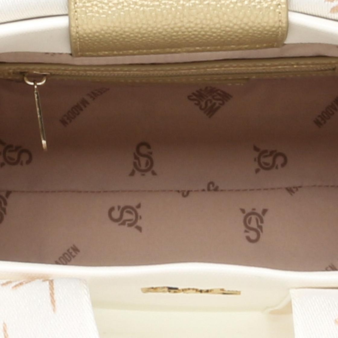 Btidal White Bolso Tote Blanco Para Mujer con Imán