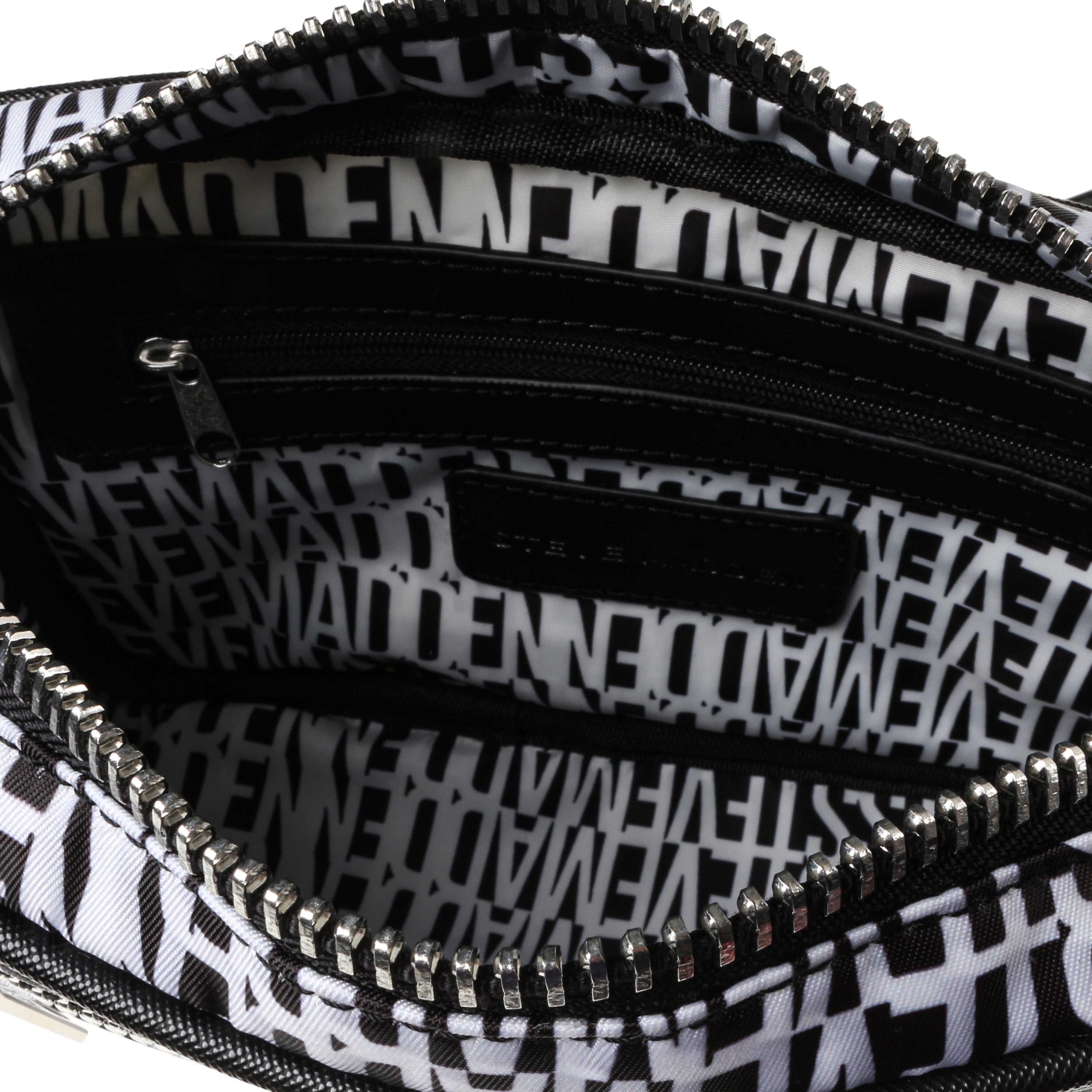 Bvades Black Bolsa Crossbody Negra para Mujer con Letras Blancas
