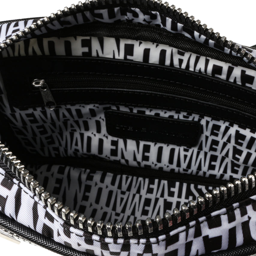 Bvades Black Bolsa Crossbody Negra para Mujer con Letras Blancas
