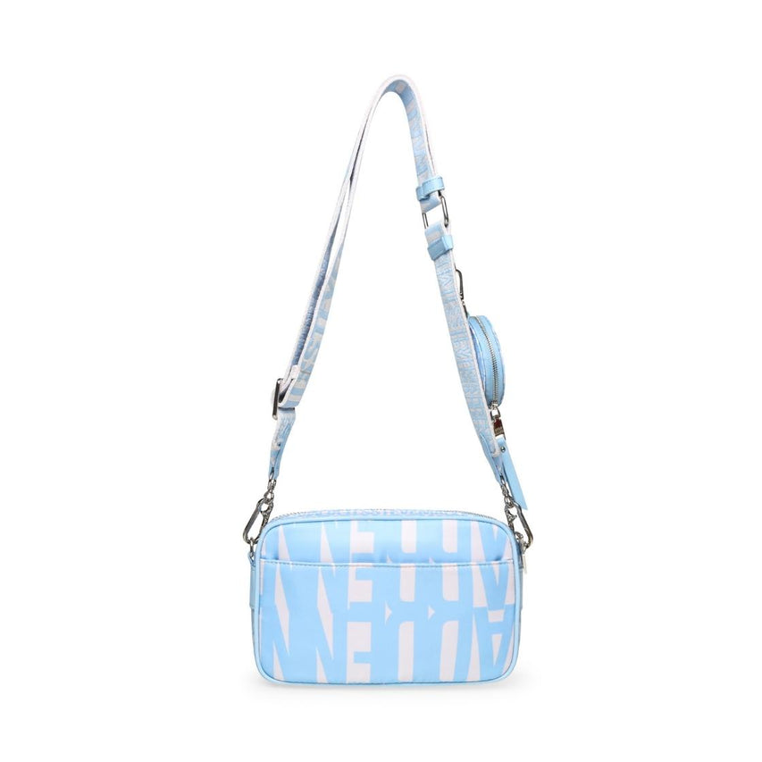 Bvades Blue Bolsa Crossbody con Letras Azules Para Mujer