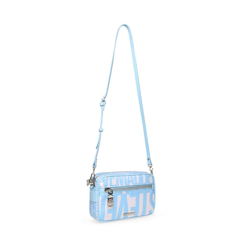 Bvades Blue Bolsa Crossbody con Letras Azules