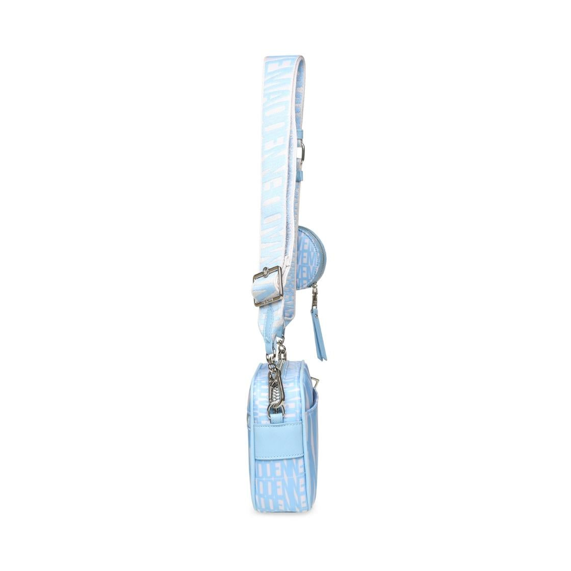 Bvades Blue Bolsa Crossbody con Letras Para Mujer