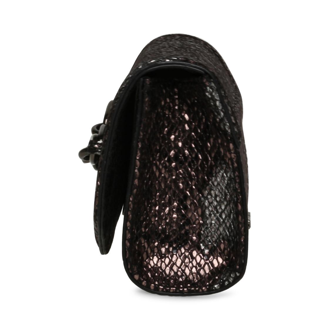 Bvespera Bronze Bolso Clutch Para Mujer