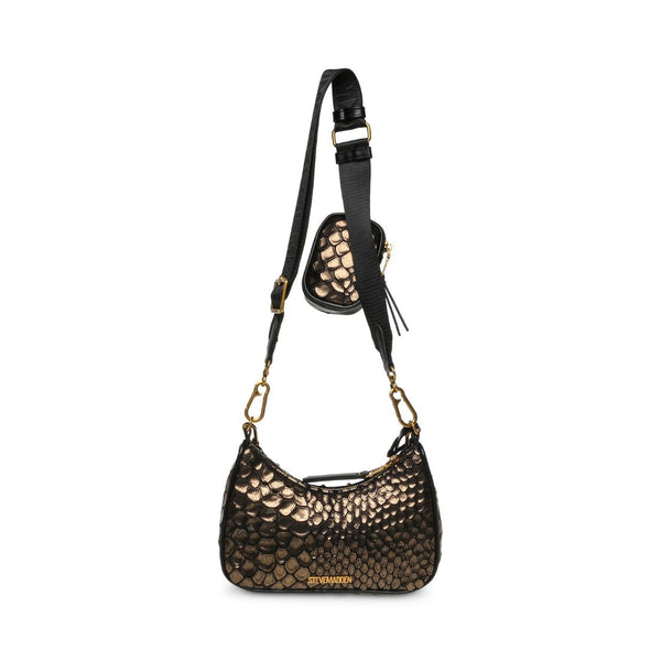 Bvitalz Gold Bolsa Cafe con Dorado para Mujer