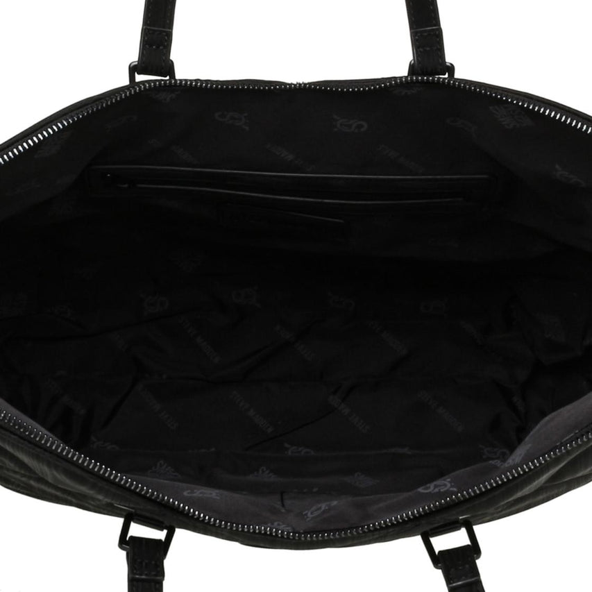 Bvuse-M Black Bolsa Tote Negra Para Mujer con Cierre