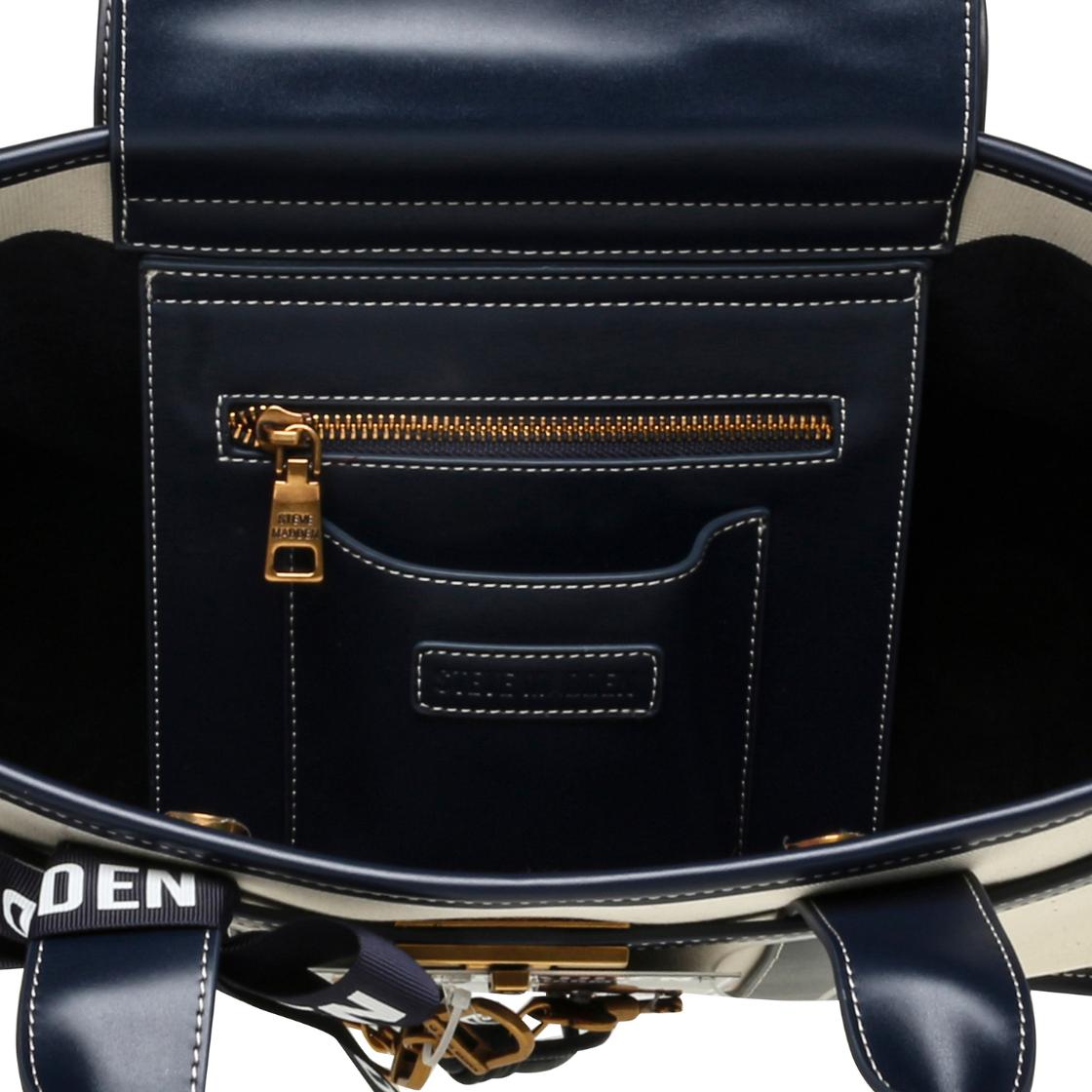 Bwebber-LRG Navy Natural Bolsa Tote Azul Marino Para Mujer