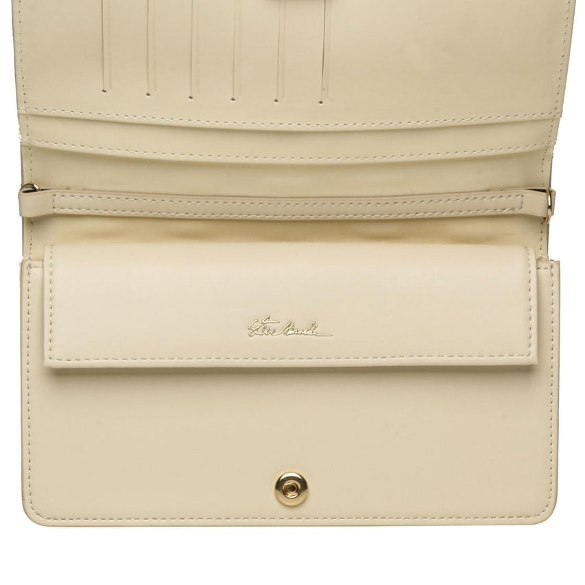 Bwhisp Bone Gold Clutch Beige Para Mujer con Cadena