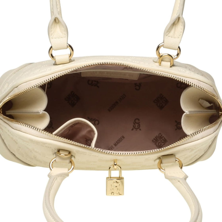 Bwish Cream Bolsa Blanca con Dorado