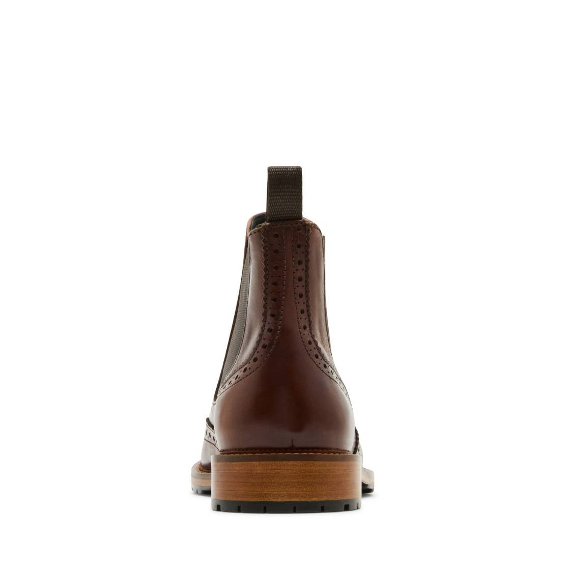 Cacto Cognac Leather Botines de Piel Cafes para Hombre