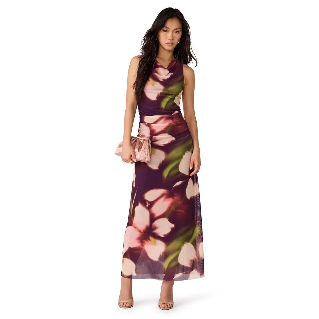 RYLEN DRESS BLURRY FLORAL