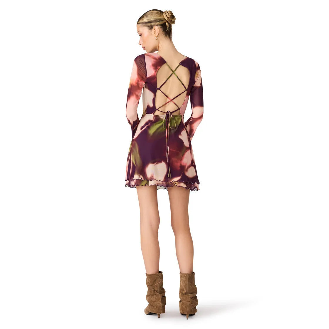 LARISA DRESS BLURRY FLORAL