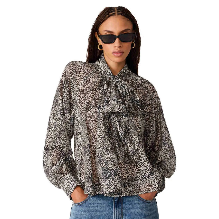 VIOLETTE TOP MEDIUM BROWN LEOPARD