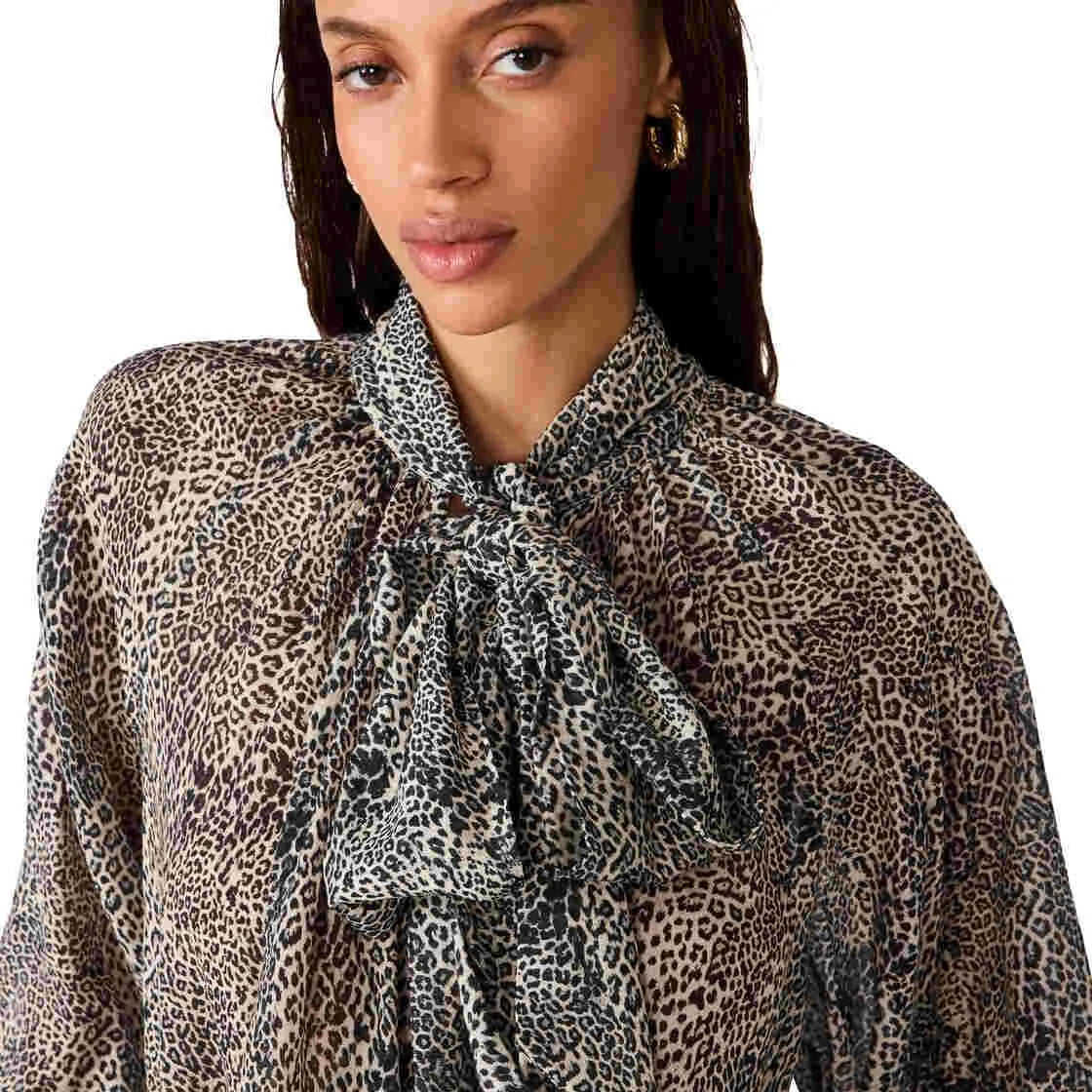 VIOLETTE TOP MEDIUM BROWN LEOPARD
