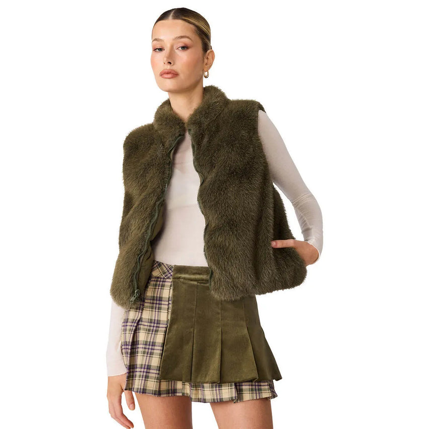 BRADY VEST DGRN - DARK OLIVE