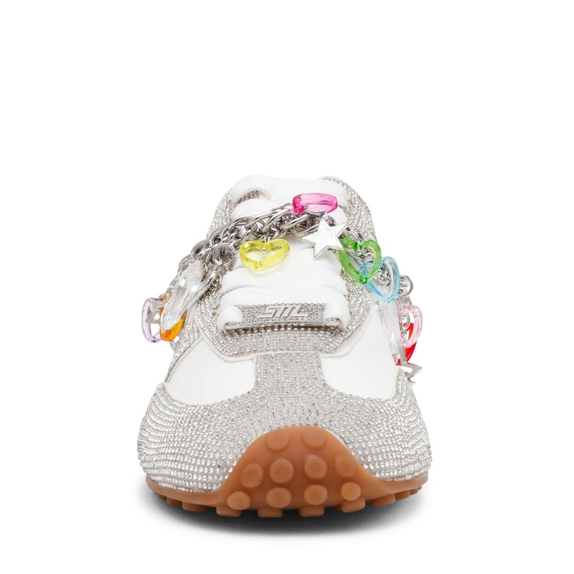 Cameos-R White Tenis con Brillo Para Mujer
