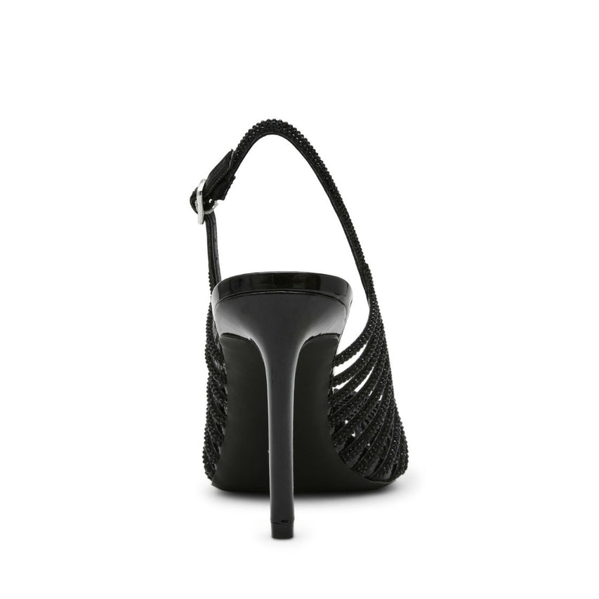 Carleigh Black Tacones con Brillos Negros para Mujer
