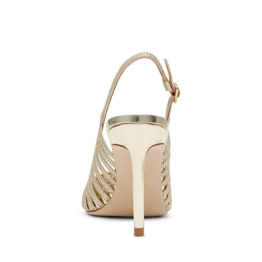 Carleigh Gold Tacones con Brillos Dorados para Mujer