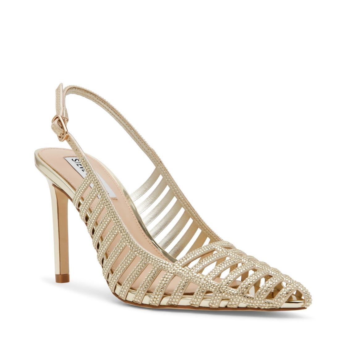 Carleigh Gold Tacones con Brillos Dorados