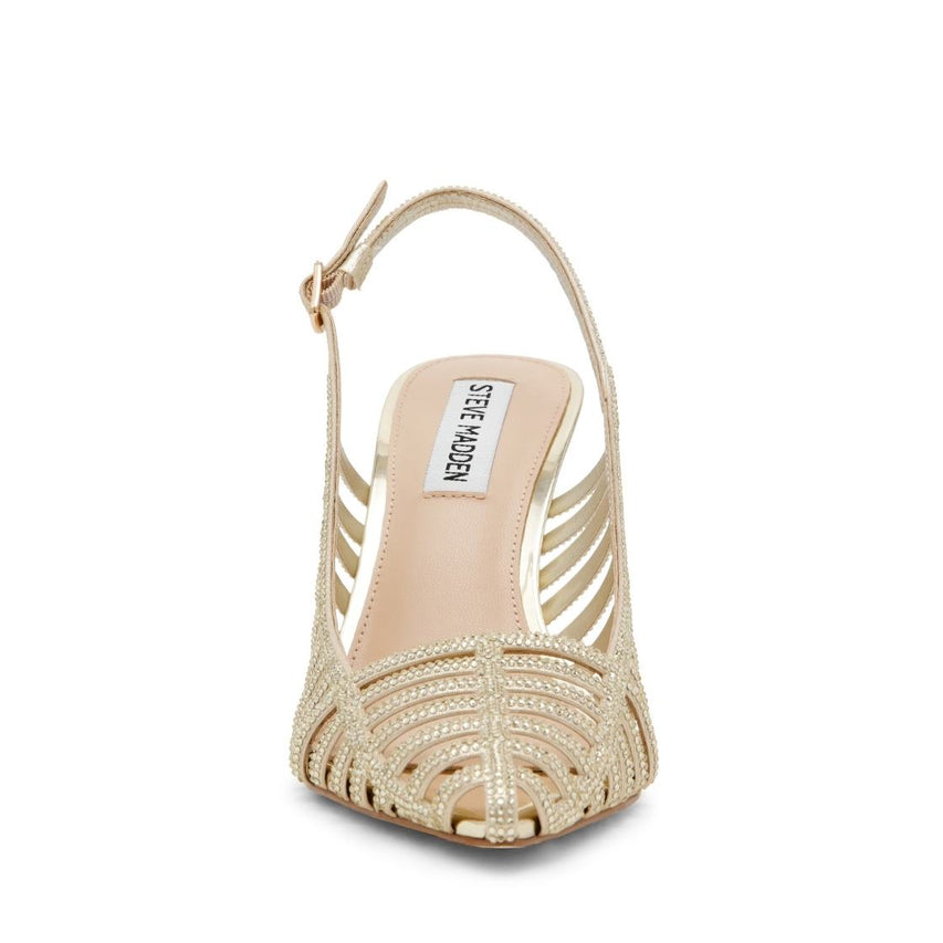 Carleigh Gold Tacones con Brillos para Mujer