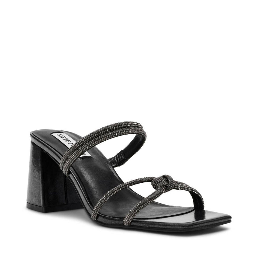 Catlyn Black Sandalias de Tacón Negras