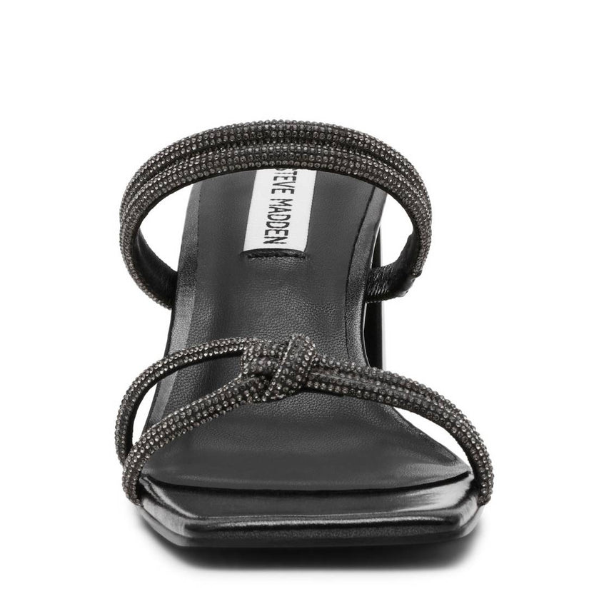 Catlyn Black Sandalias de Tacón Para Mujer