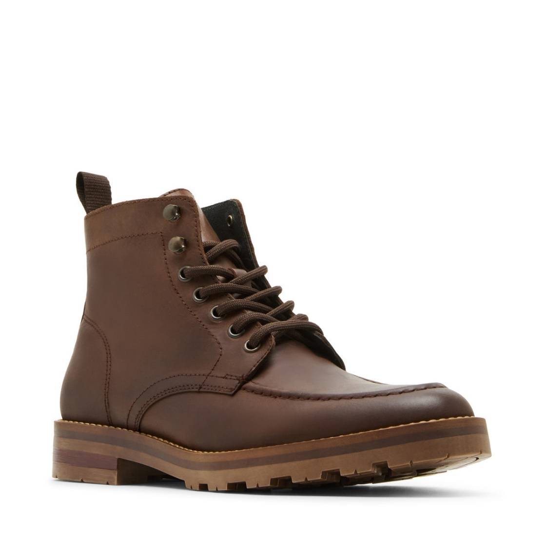 Catorce Cognac Leather Botines de Piel Cafes