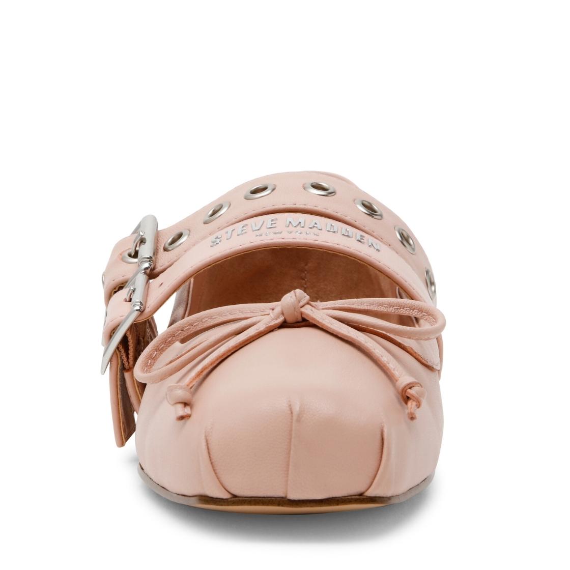 Ceara Blush Leather Flats Para Mujer