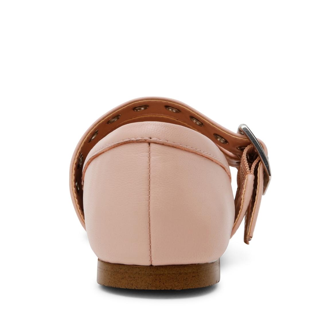 Ceara Blush Leather Flats Rosas Para Mujer