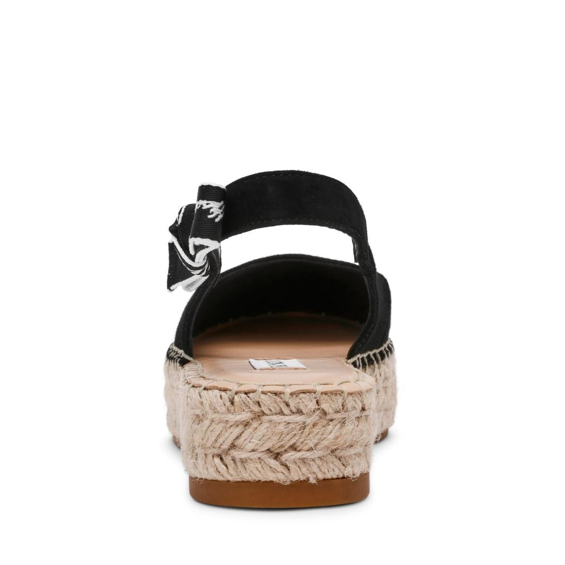 Centro Black Suede Alpargatas Negras Para Mujer