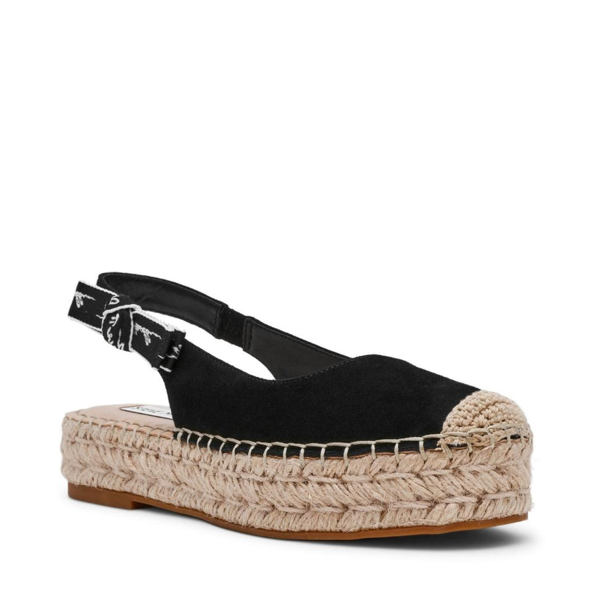 Centro Black Suede Alpargatas Negras